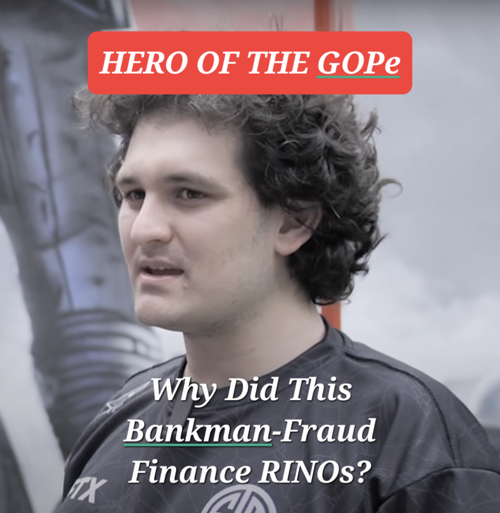Bankman-Fraud’s Dark Money Corrupted The GOP!